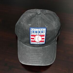 NWT Archive Collection National Baseball HOF Adjustable Baseball Cap Faded Gray